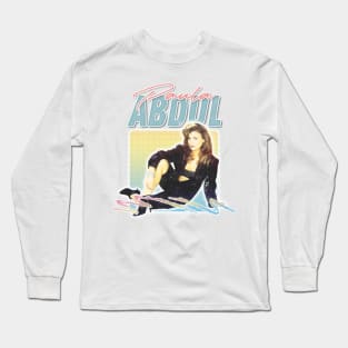 Paula Abdul / 80s Vintage Aesthetic Design Long Sleeve T-Shirt